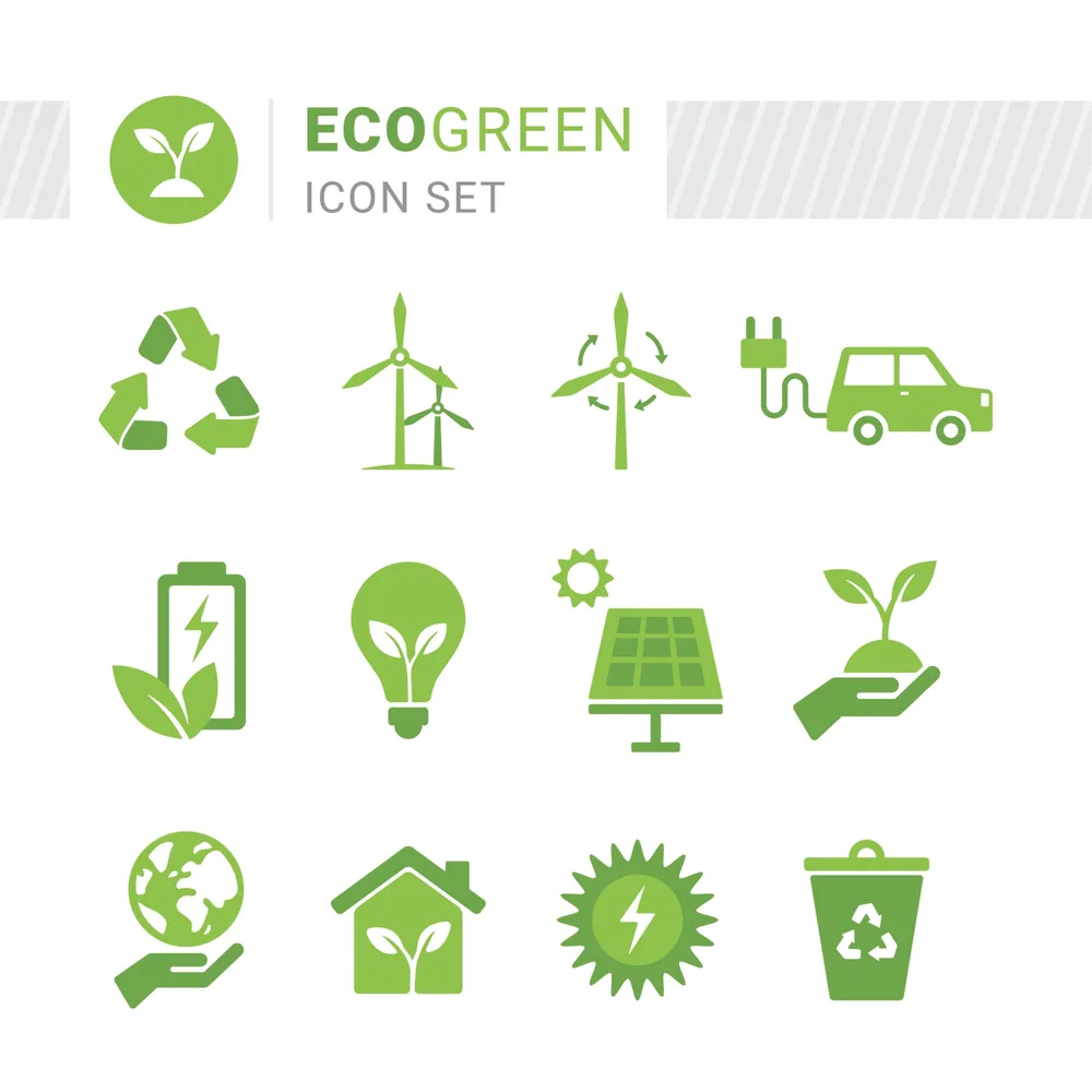 Eco Green Icon Set