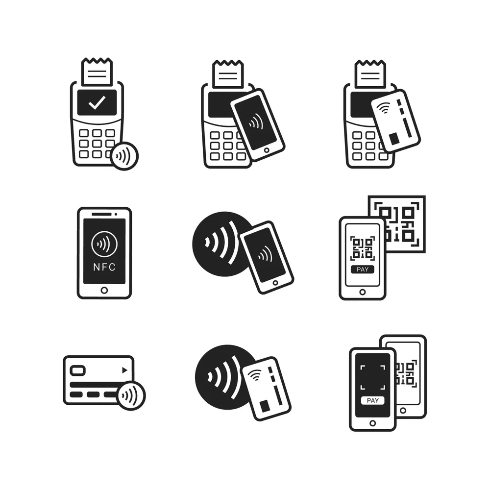Contactless Payment Line Icon