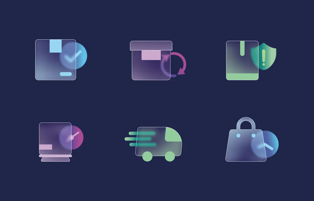 Glass Morphism Icon Delivery Package