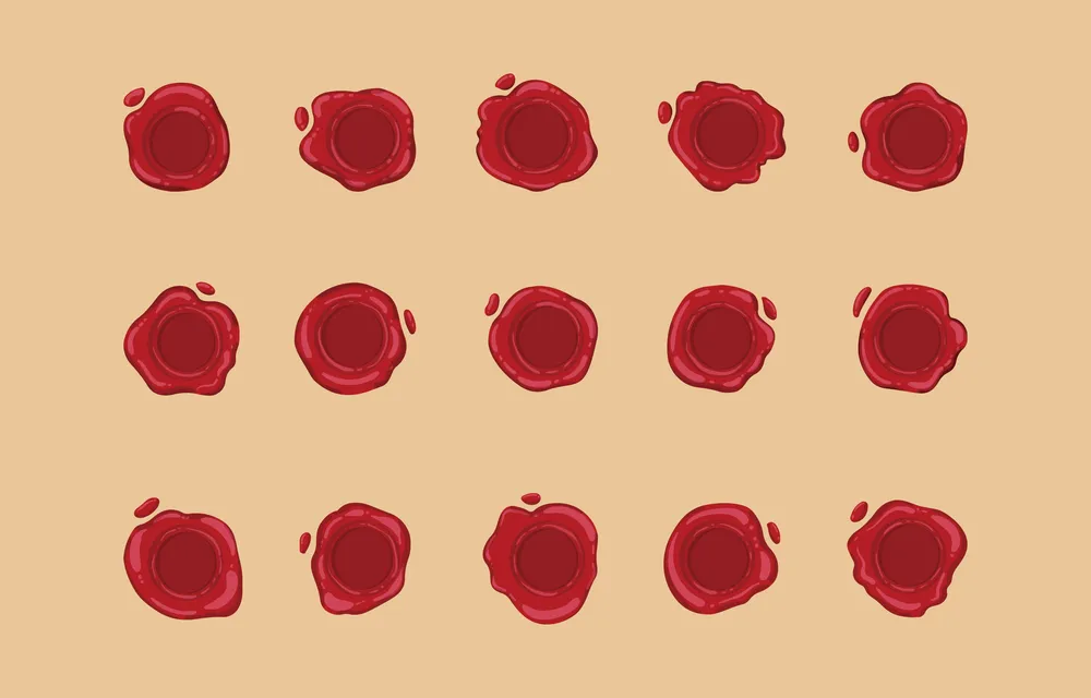 Red Wax Seal Stamp Icon