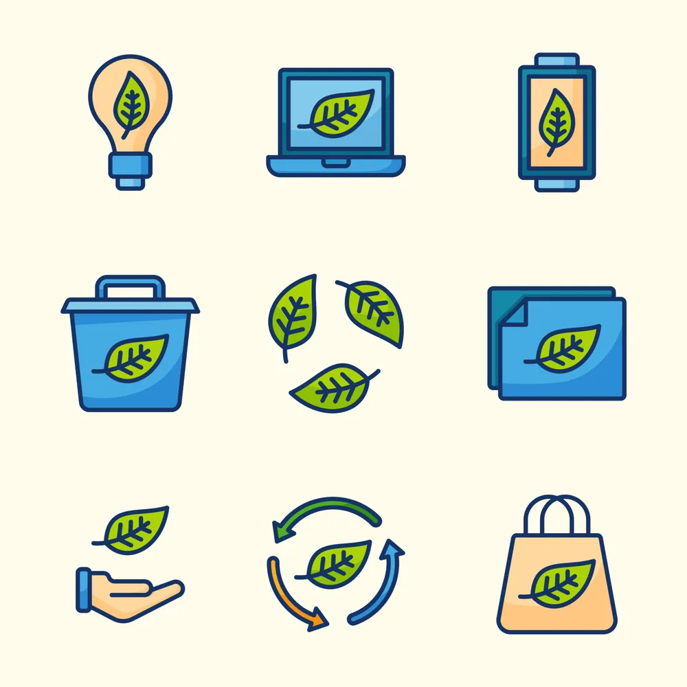 Green Technology Eco Icon Package
