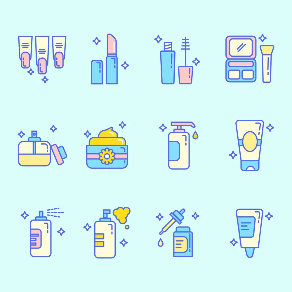 Beauty Skin Care Icons Pack