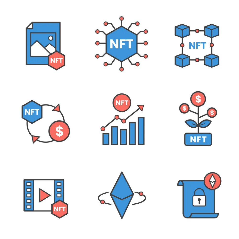 Non Fungible Token Icon Set