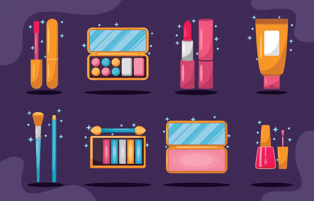 Set of Beauty Icons Collection