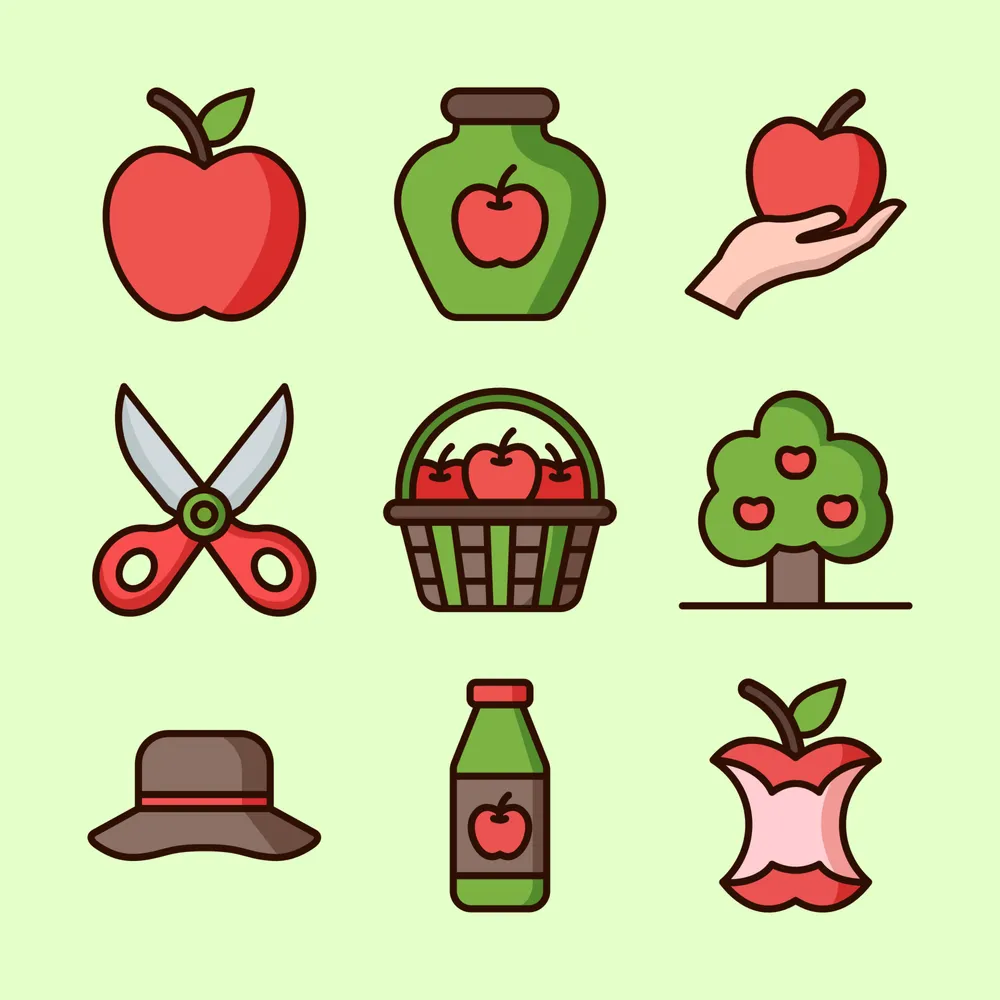 Apple Hunt Icon Set Package