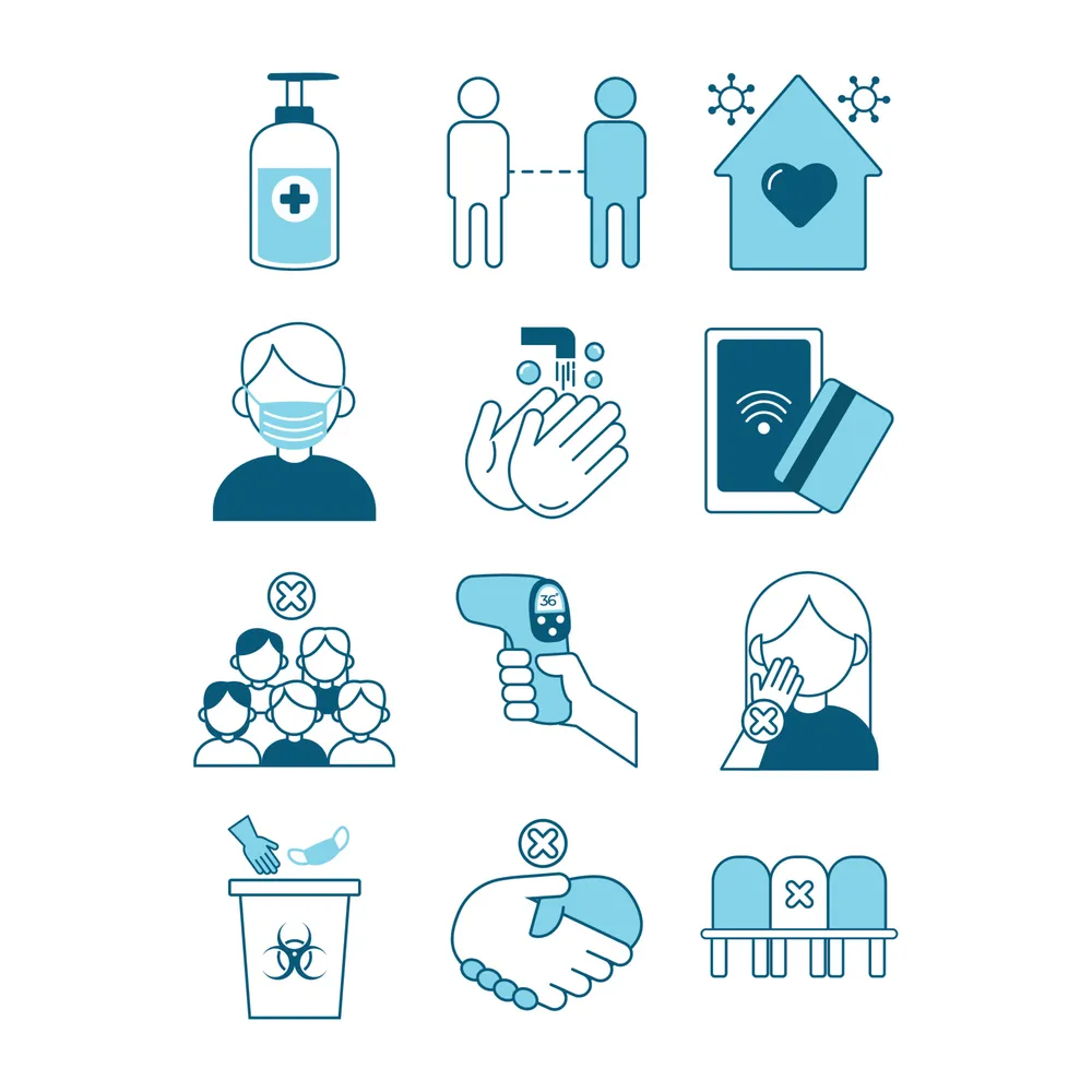 New Normal Protocol Icon Set