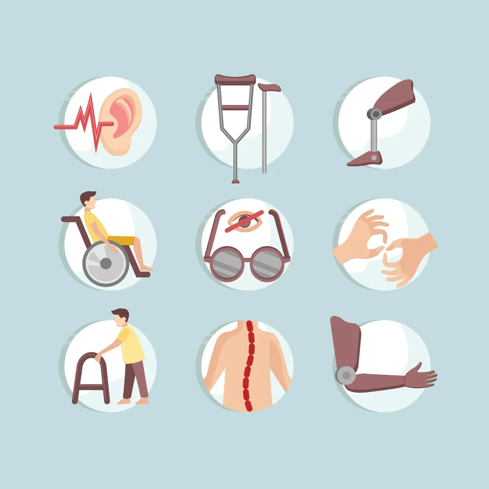People with Disabilities Icon Set