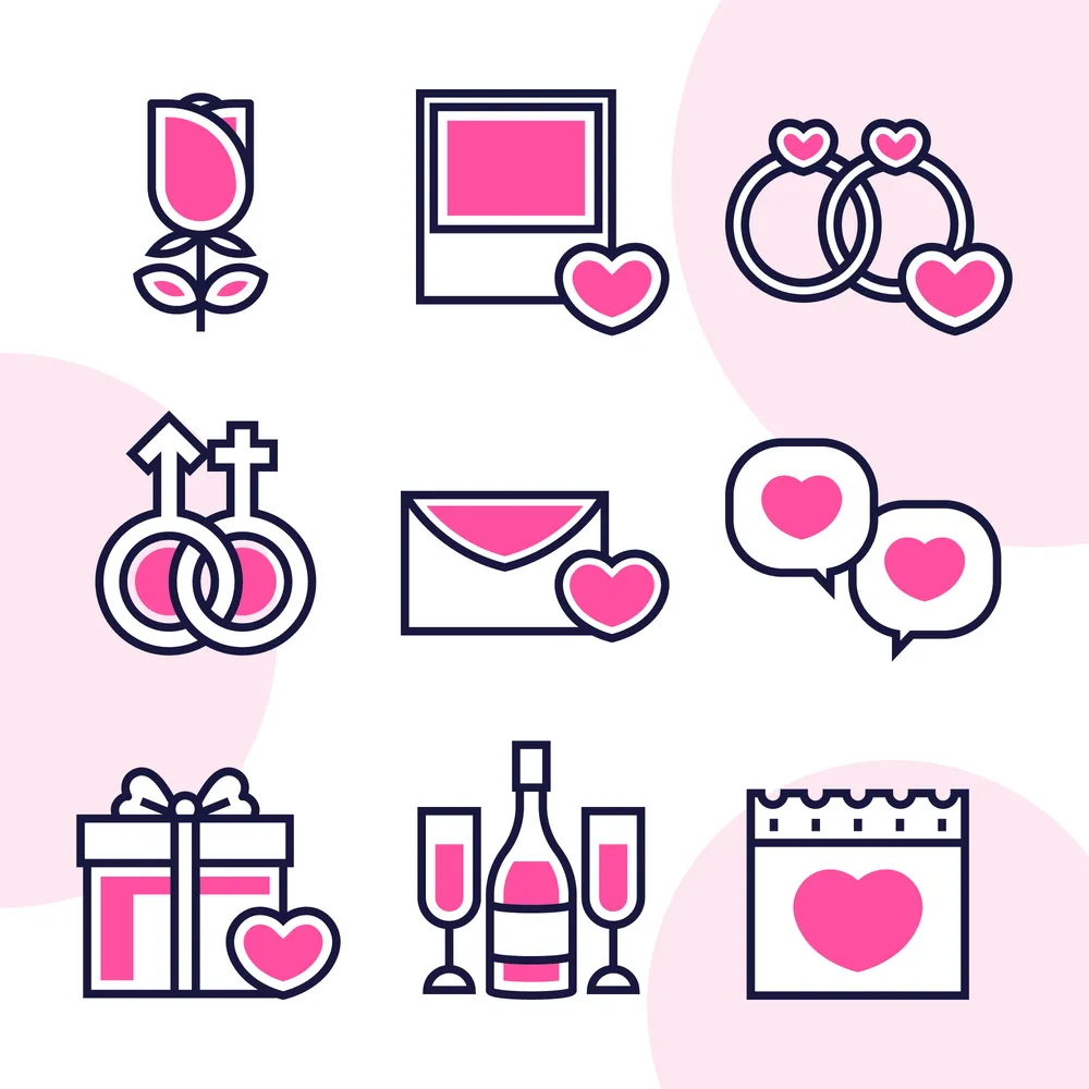 Set of Valentine's Day Icons