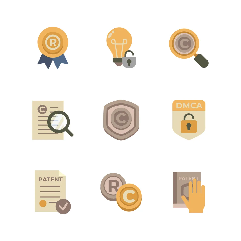 Set of Digital Law Icon