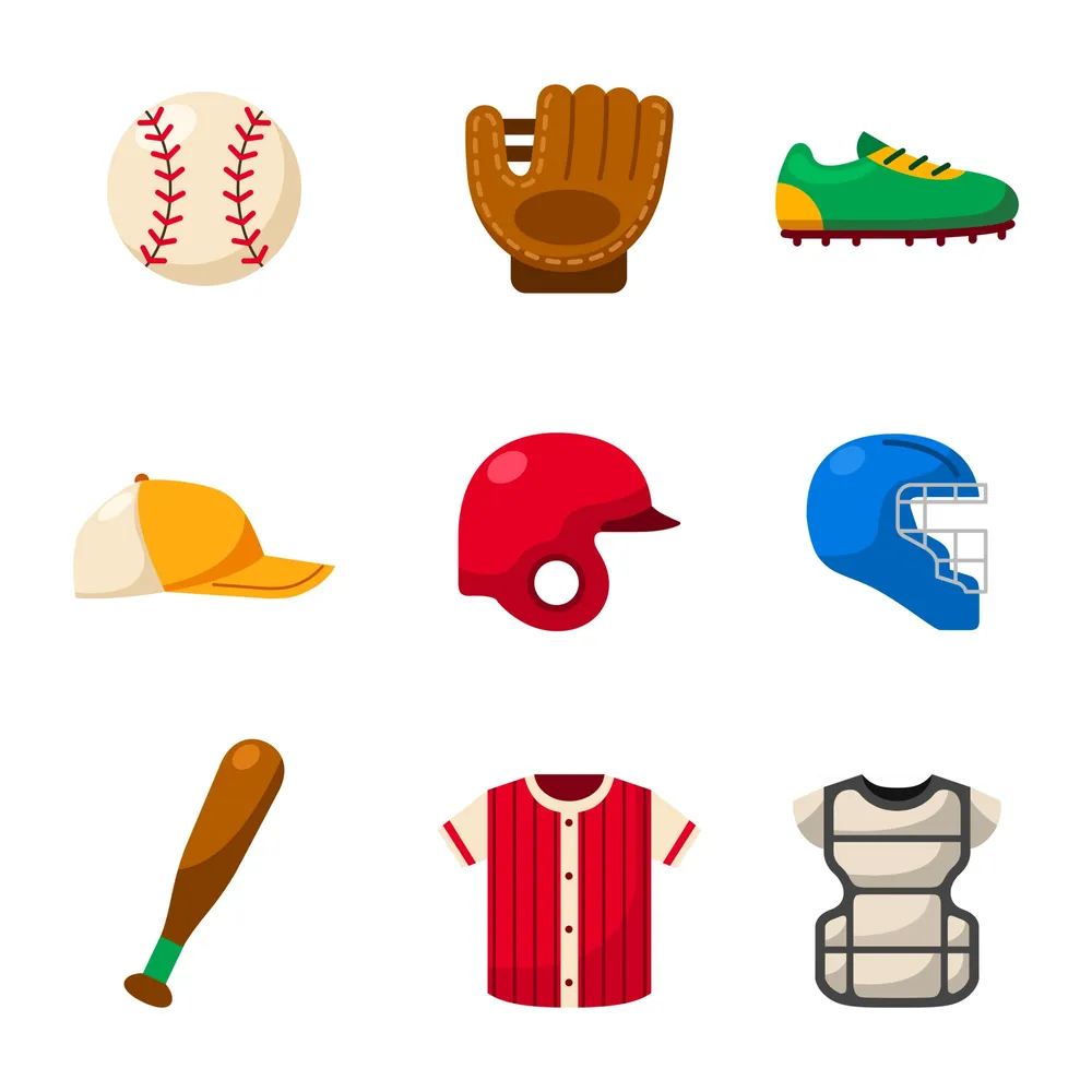 Softball Sport Equipment Gears Icon