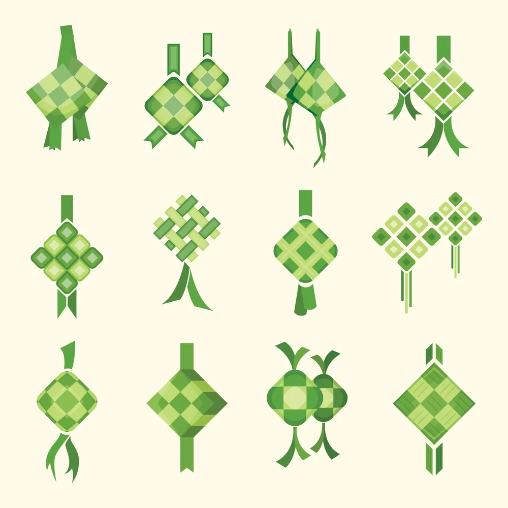 Variation of Ketupat Icon Set