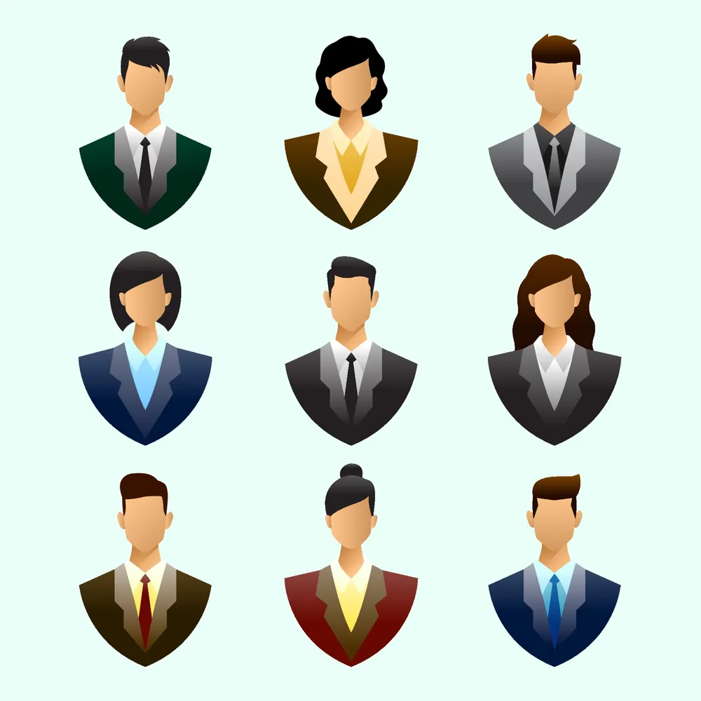 Set of Business People Icons