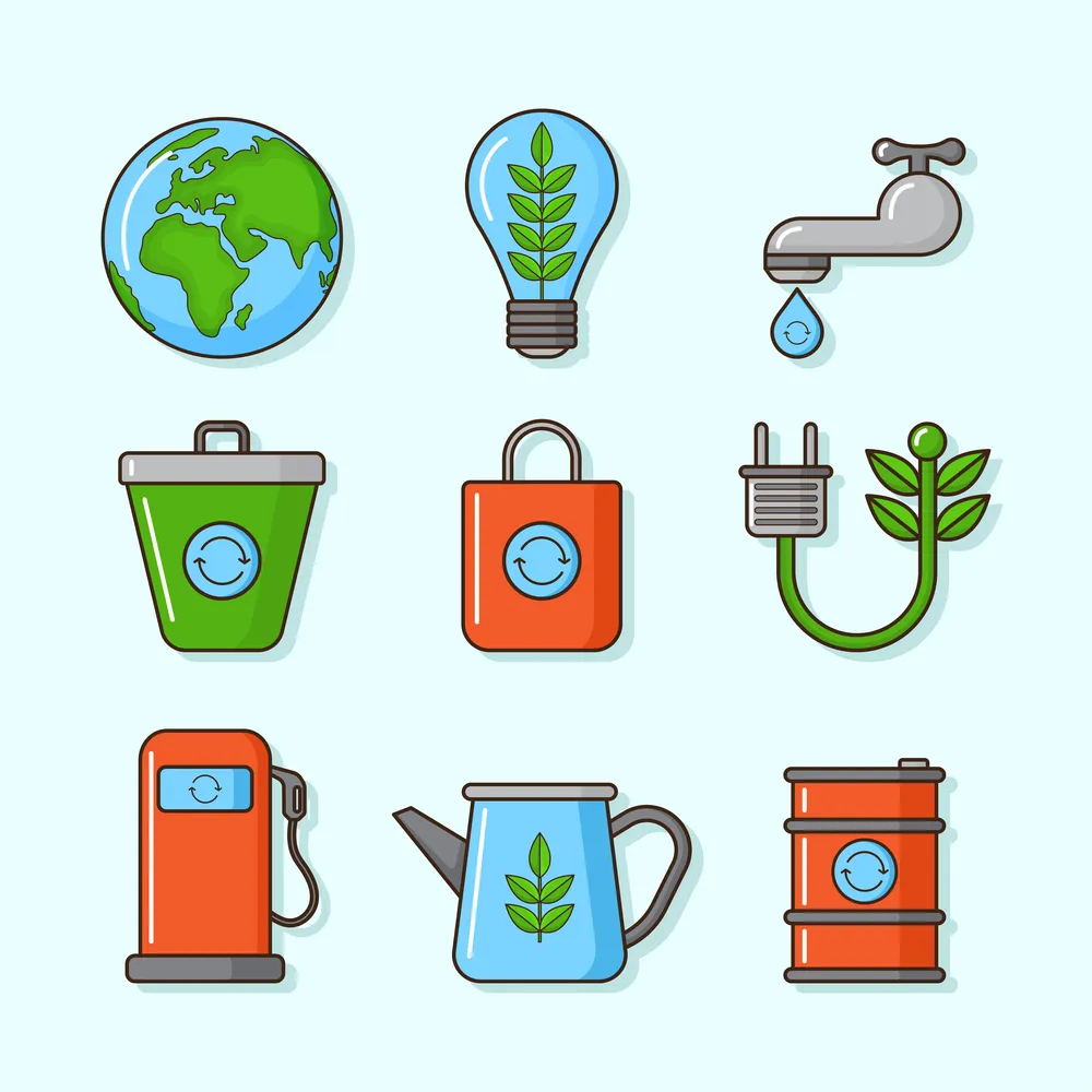 Go Green and Organic Icons