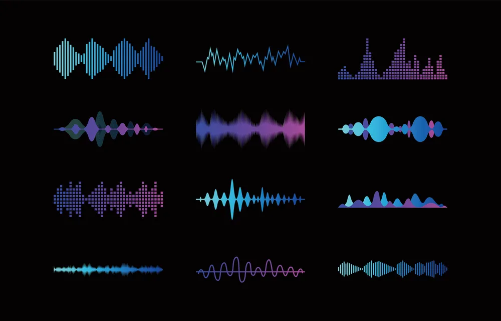 Sound Wave Icon Abstract Visualisation Sounds Amplitude