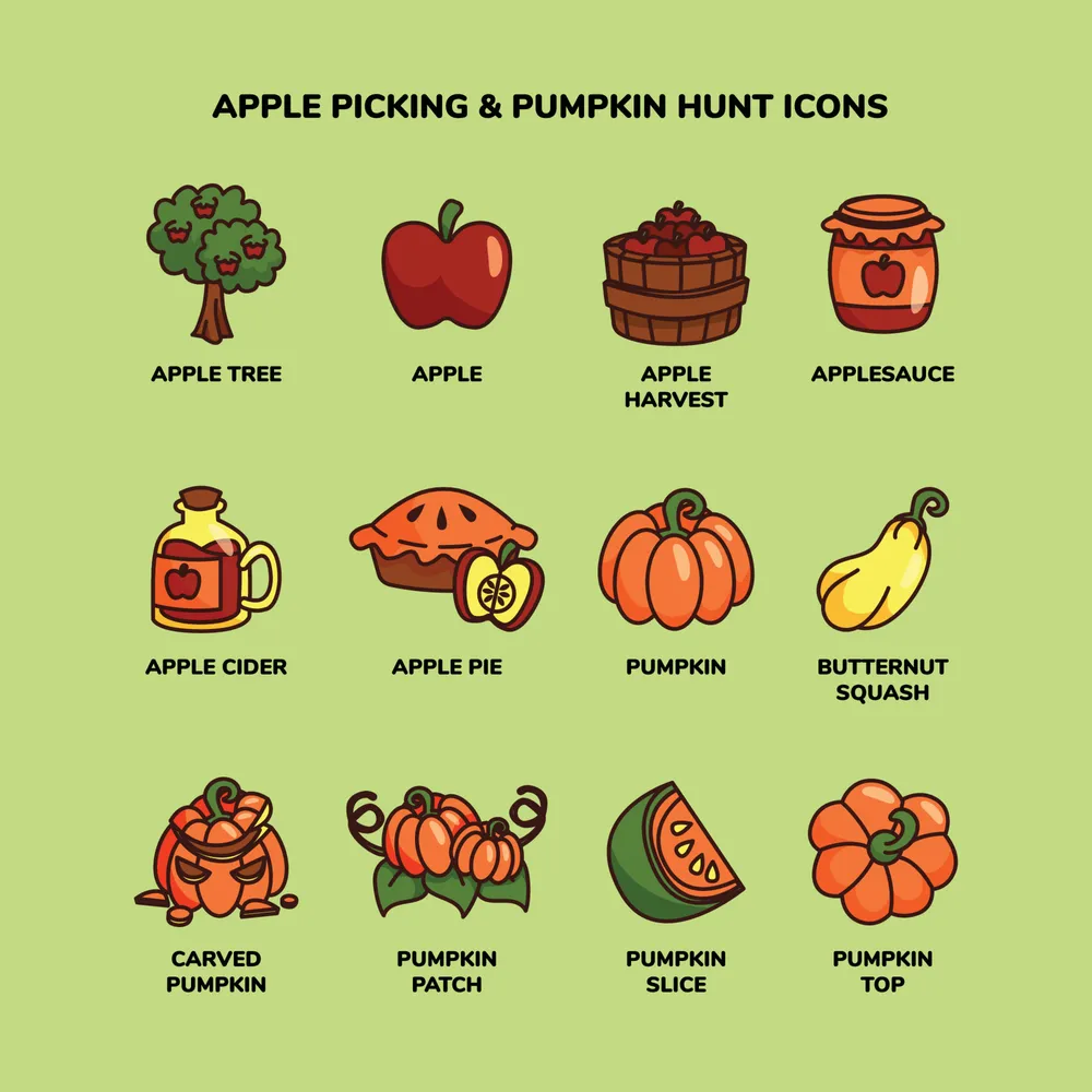 Apple Picking and Pumpkin Hunt Icon