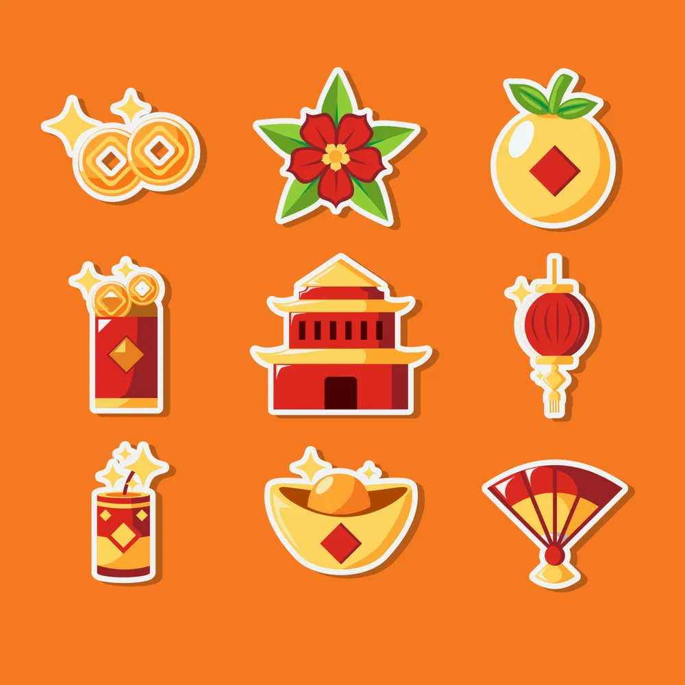 Gong Xi Fa Cai Icons Set