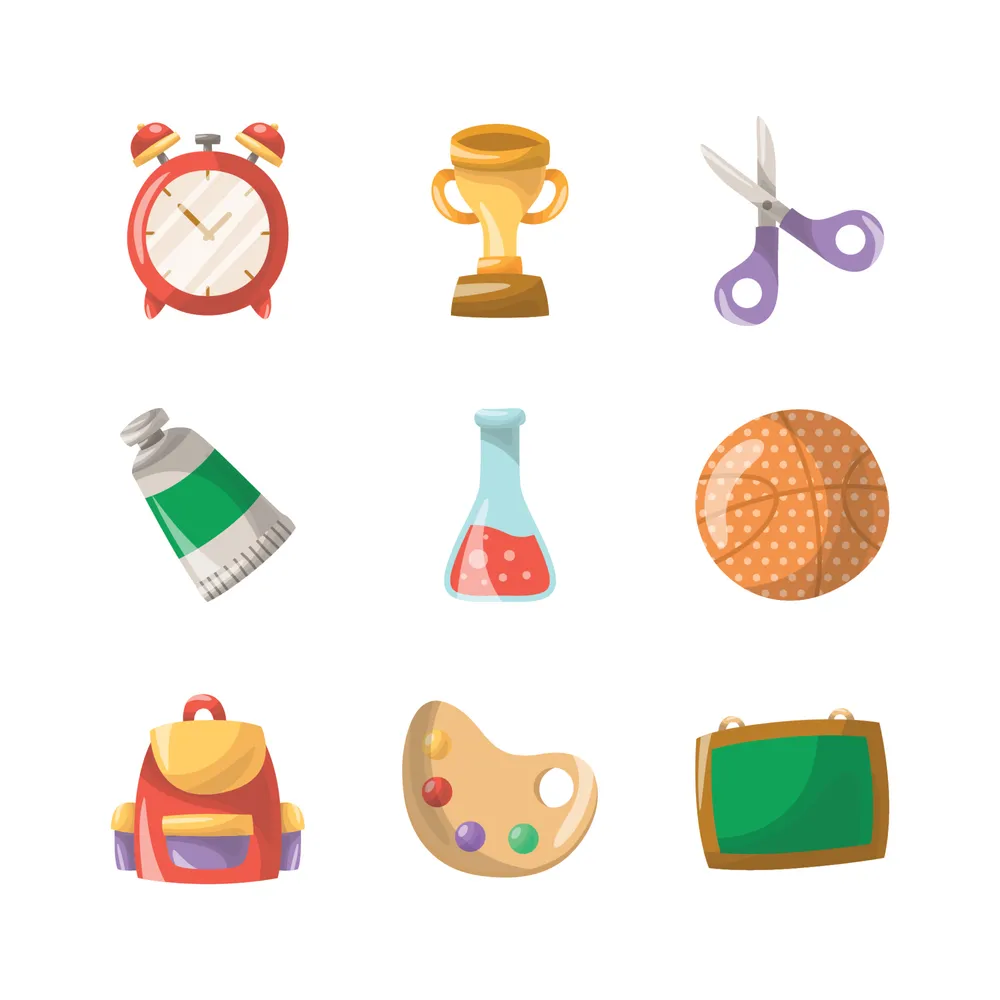 Back To School Doodle Icon Collection