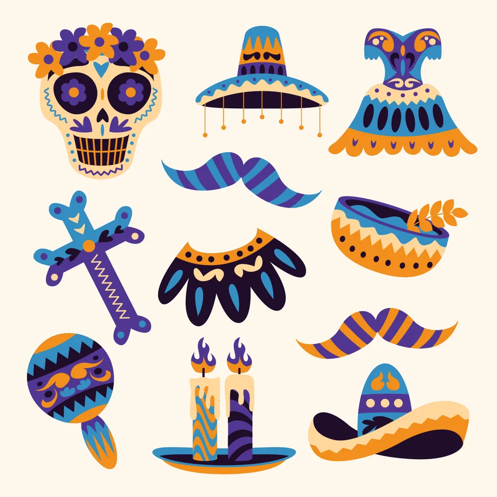 Dia De Los Muertos Icon Collection