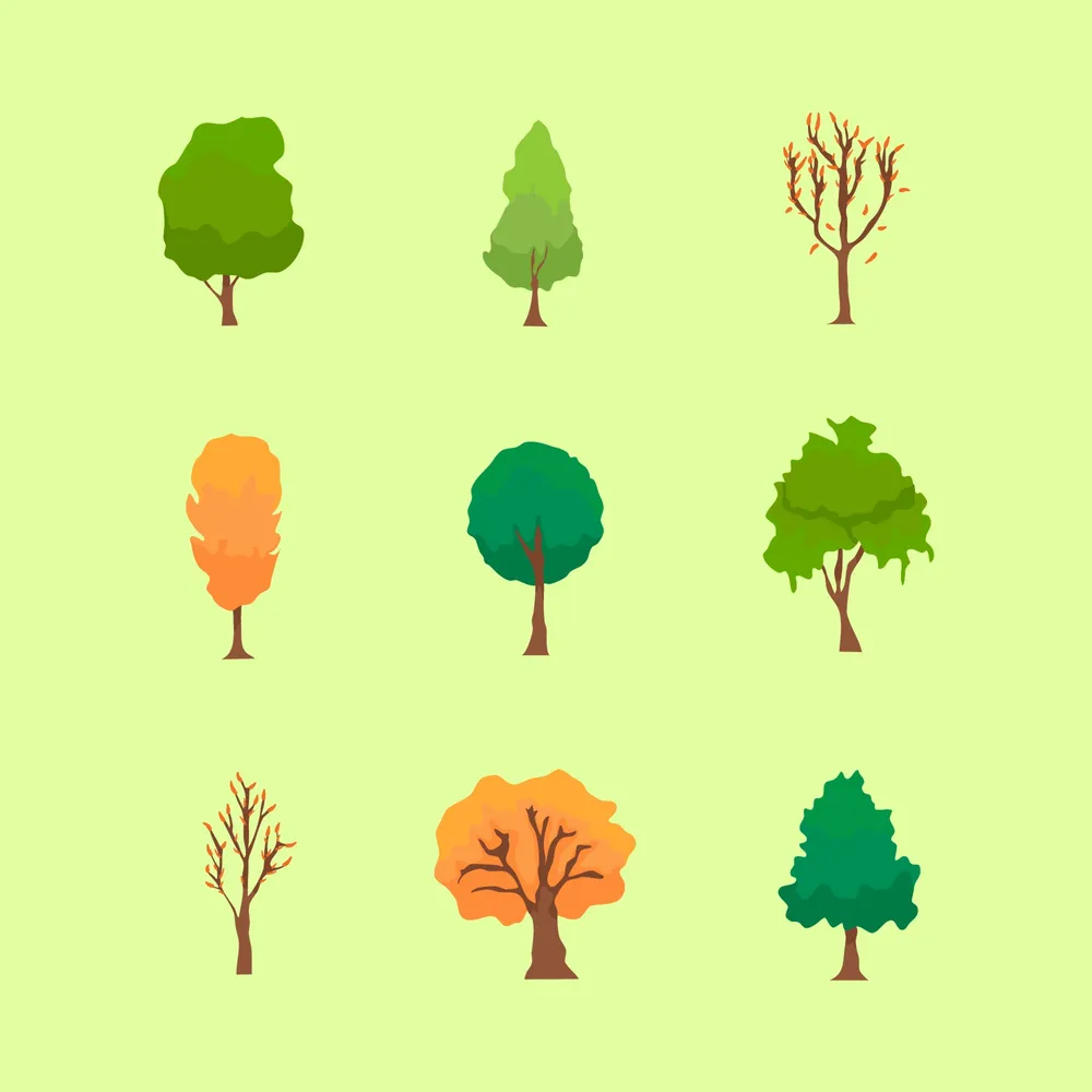 Icon Pack Tree in Autumn Fall