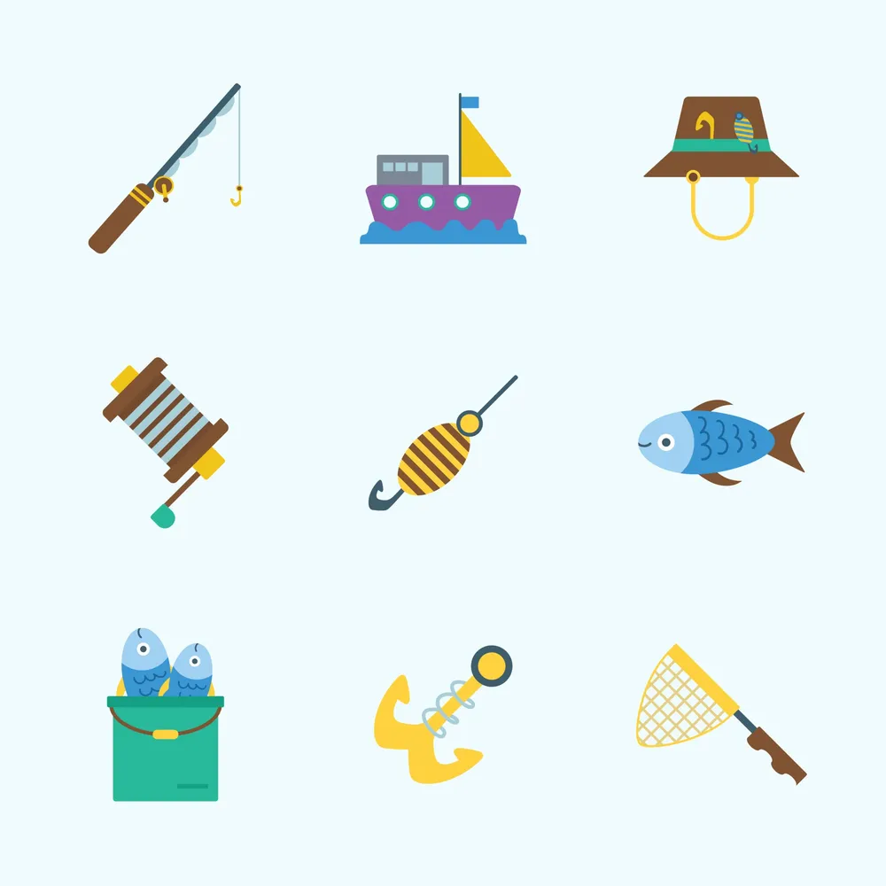 Icons Starter Kits for Fishing Equipments