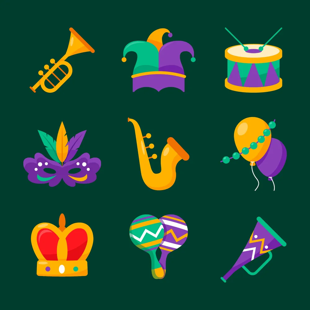 Mardi Gras Party Festivity