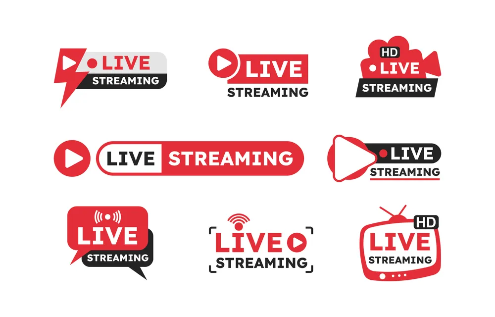 Live Streaming Badge Set