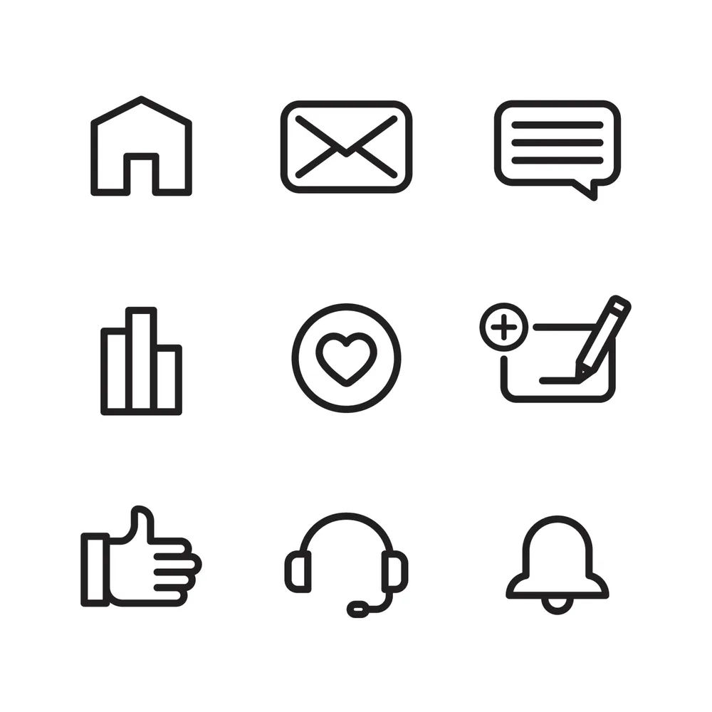 Social Media Reaction and Action Outline Set