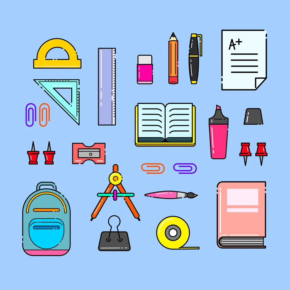 School Supplies Illustration