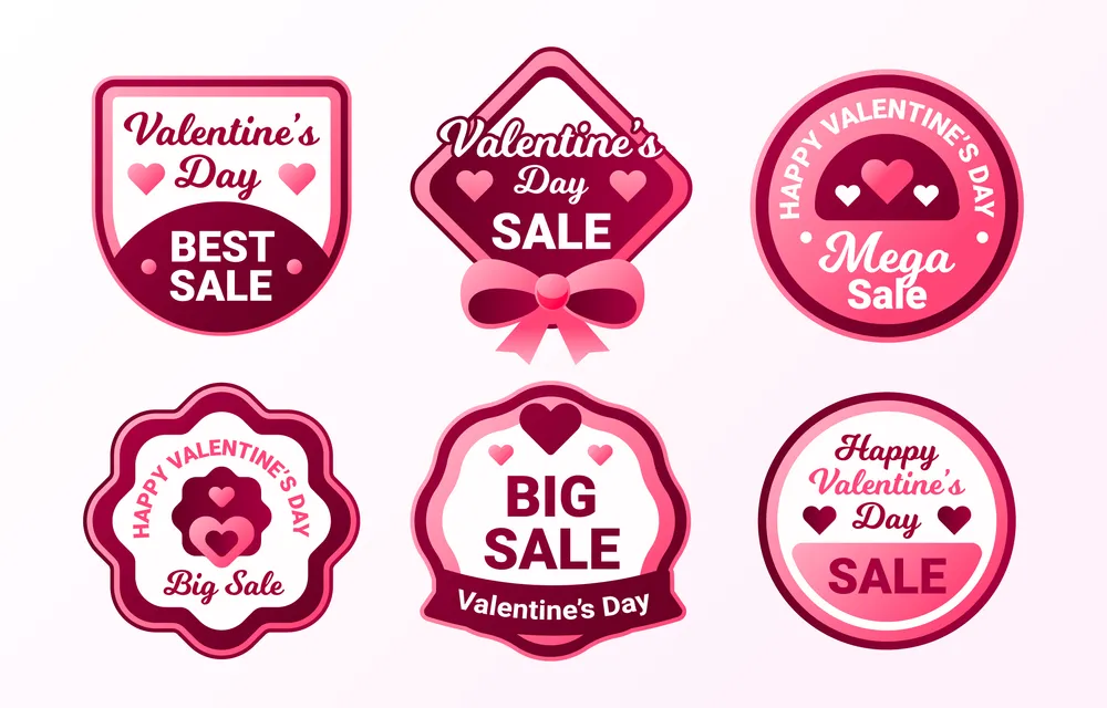 Happy Valentine's Day Label Collection