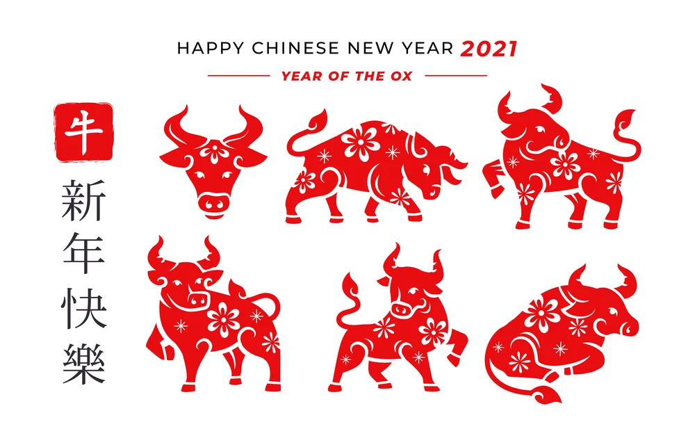 Red Chinese Zodiac Ox