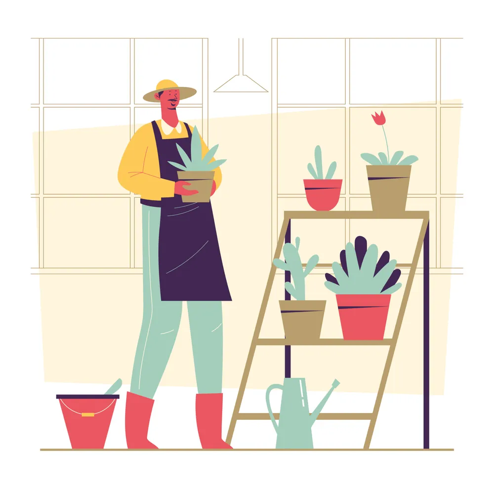 Farmer Gardener Concept