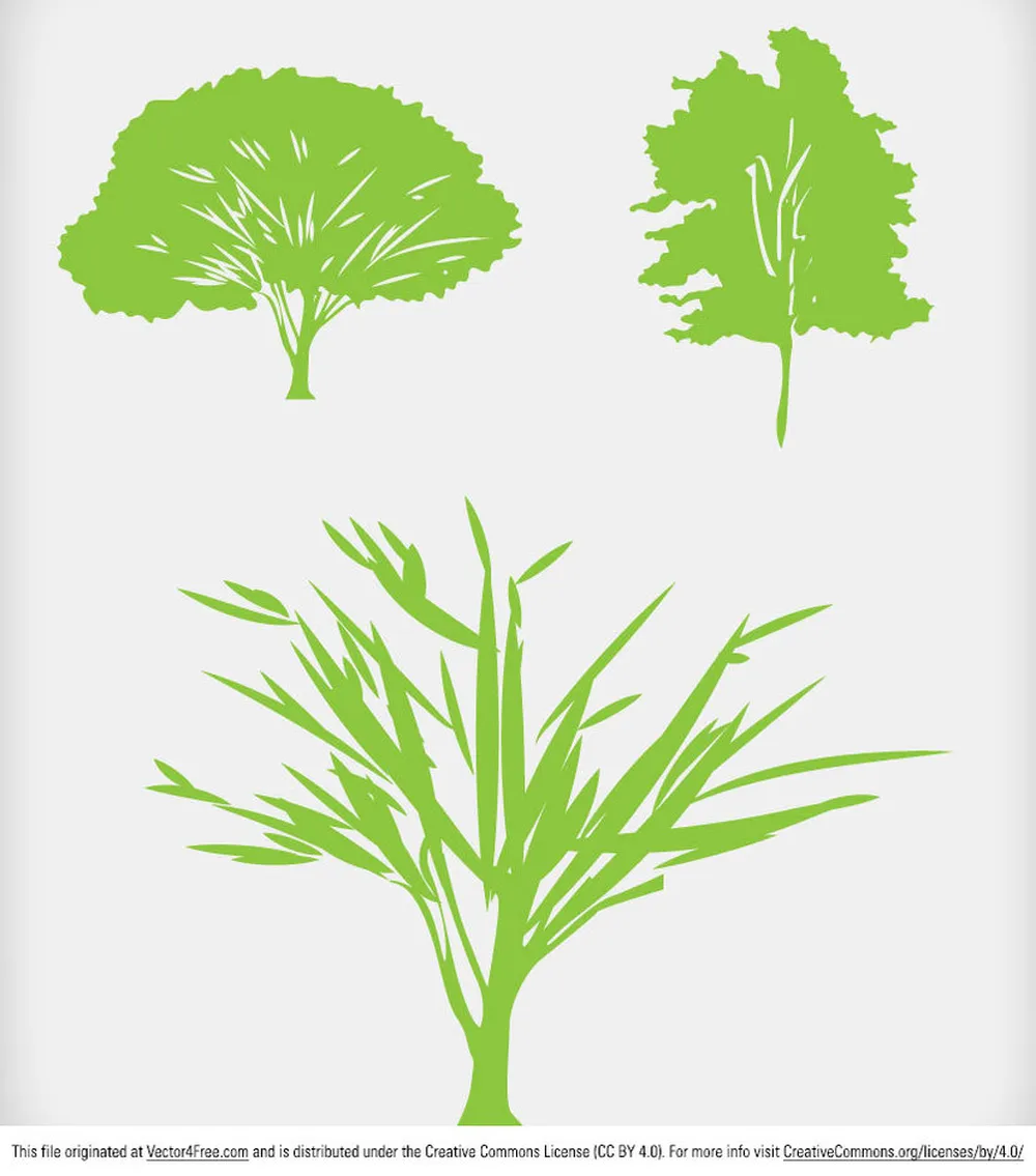 Green Tree Vector Icons