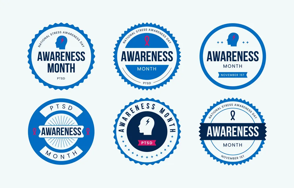 World Stress Awareness Day Labels