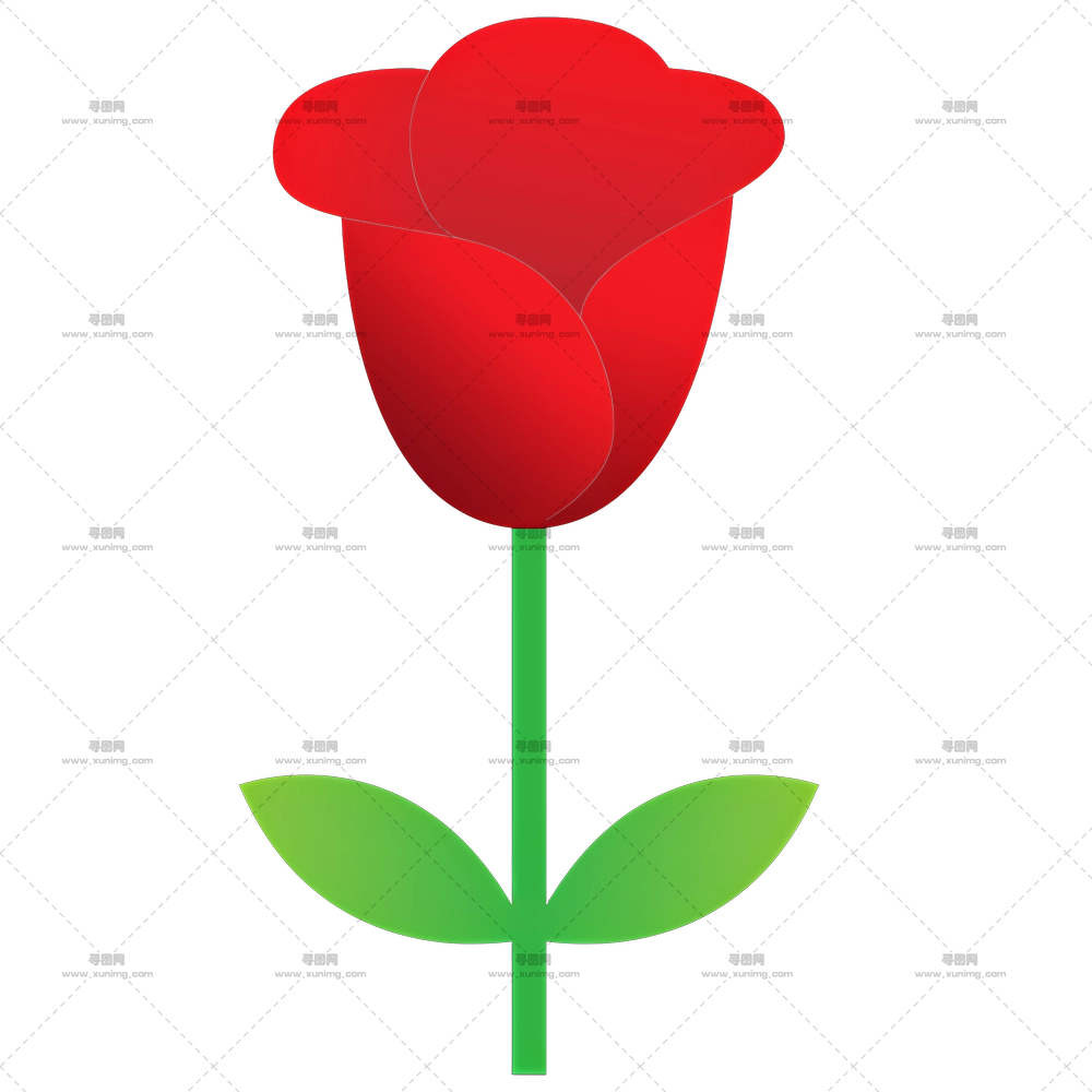 浪漫象征红玫瑰插画PNG免抠图预览图