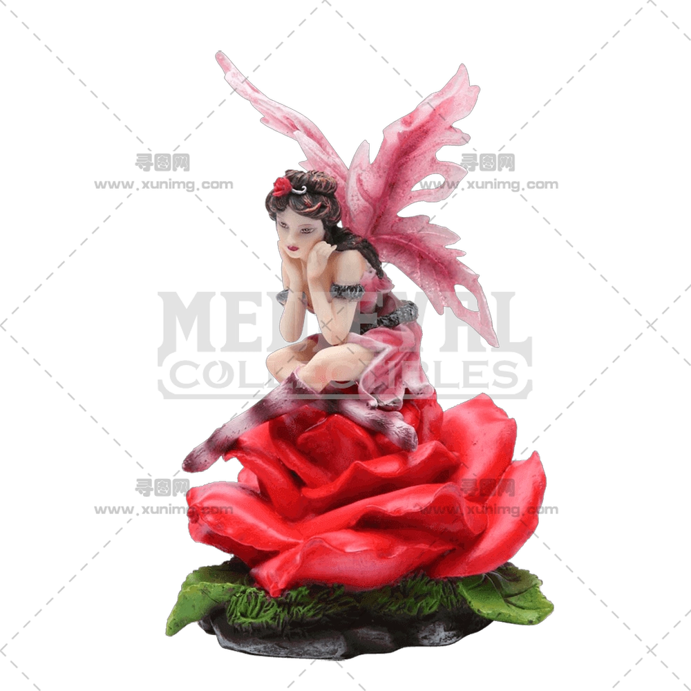 红玫瑰上仙女PNG免抠图预览图 红玫瑰上仙女PNG免抠图预览图