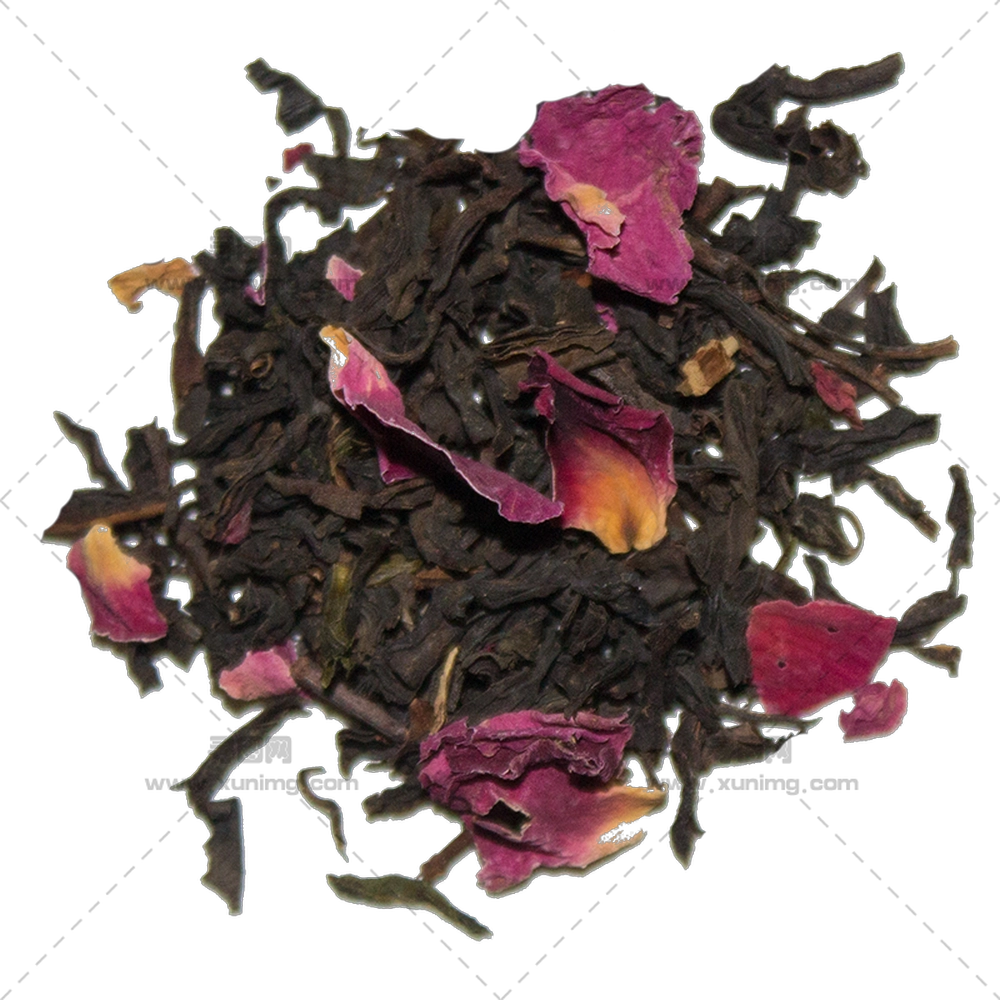 带干花瓣的散叶茶PNG免抠图预览图 带干花瓣的散叶茶PNG免抠图预览图