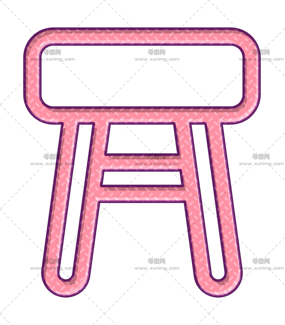 粉色凳子透明背景PNG免抠图预览图 粉色凳子透明背景PNG免抠图预览图