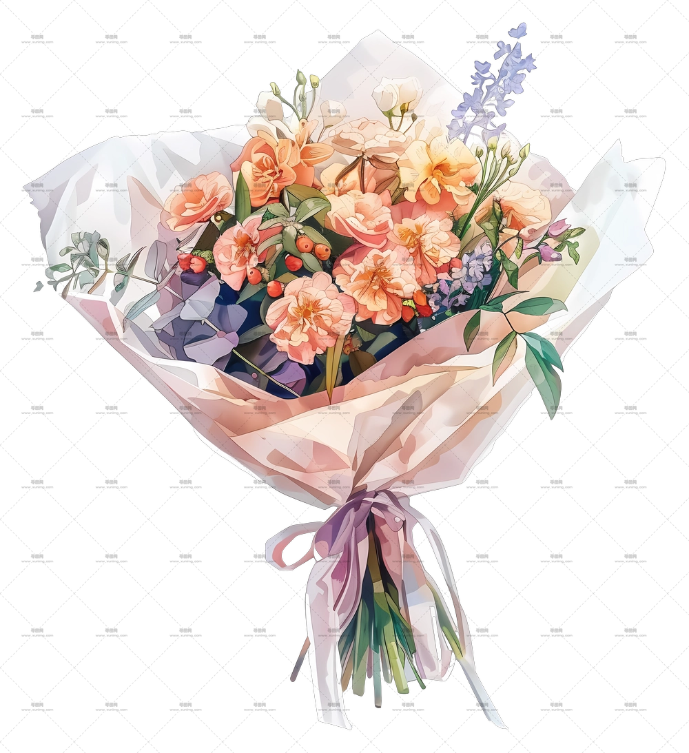 婚礼花束 – 美丽花卉束PNG免抠图预览图