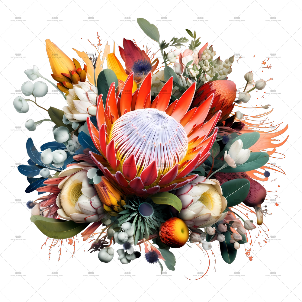 普罗蒂亚花 – 美丽的花束PNG免抠图预览图 普罗蒂亚花 – 美丽的花束PNG免抠图预览图