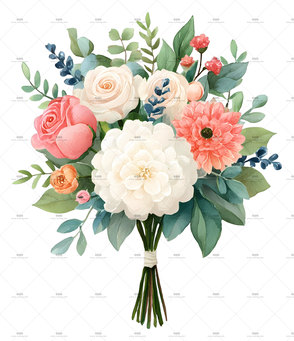 新娘花束 – 精美的花卉花束PNG免抠图预览图 新娘花束 – 精美的花卉花束PNG免抠图预览图