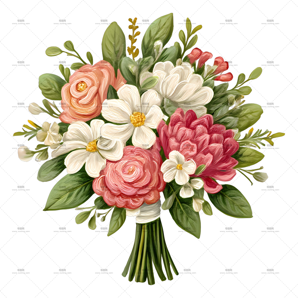 新娘花束 – 美丽的花束PNG免抠图预览图