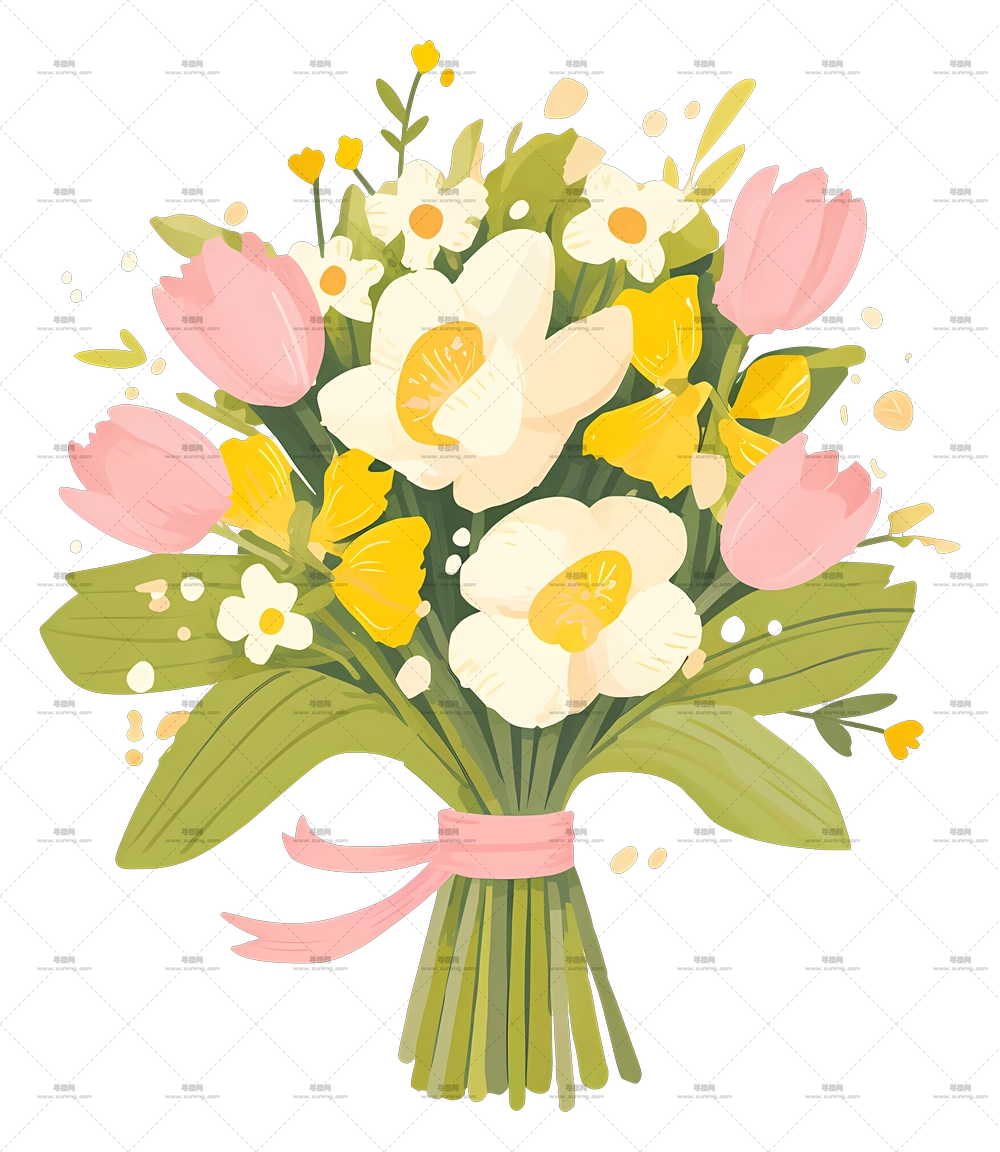 婚礼捧花 – 春季花束PNG免抠图预览图