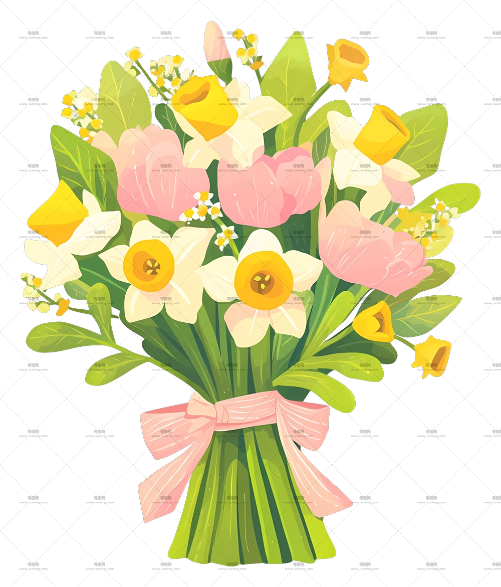 婚礼花束 – 美丽花卉束PNG免抠图预览图