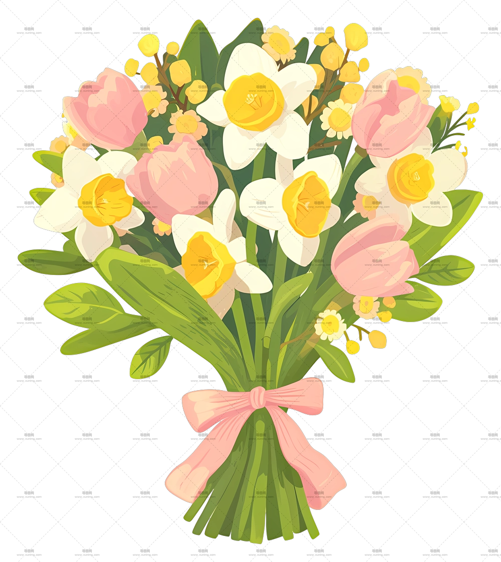 婚礼捧花 – 春季花束PNG免抠图预览图