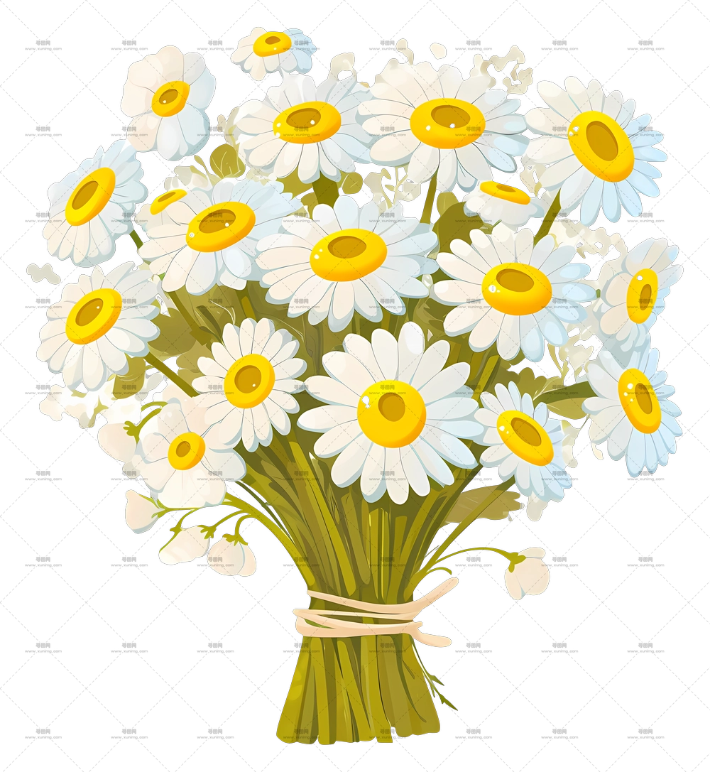 雏菊花束 – 雏菊花束PNG免抠图预览图