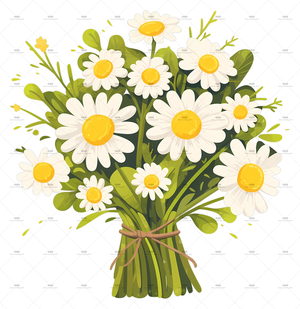 雏菊花束 – 雏菊花束PNG免抠图预览图 雏菊花束 – 雏菊花束PNG免抠图预览图