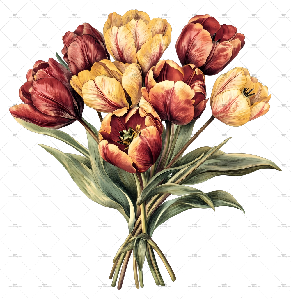 郁金香花束 – 美丽的郁金香花束,色彩鲜艳PNG免抠图预览图 郁金香花束 – 美丽的郁金香花束,色彩鲜艳PNG免抠图预览图