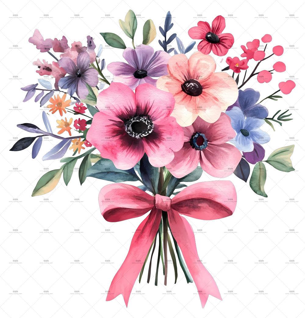 粉色花束 – 精美的粉色丝带花束PNG免抠图预览图 粉色花束 – 精美的粉色丝带花束PNG免抠图预览图