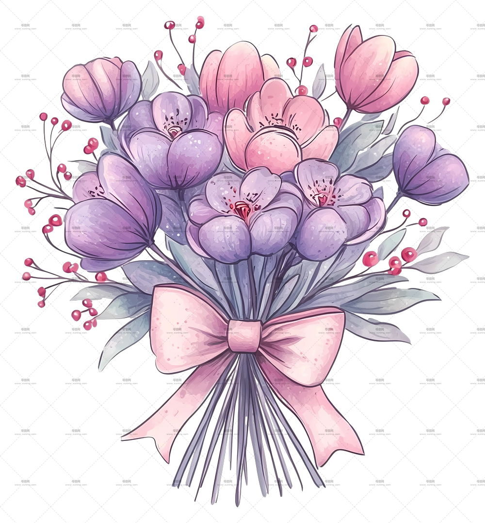 粉色花束 – 精美花束PNG免抠图预览图 粉色花束 – 精美花束PNG免抠图预览图