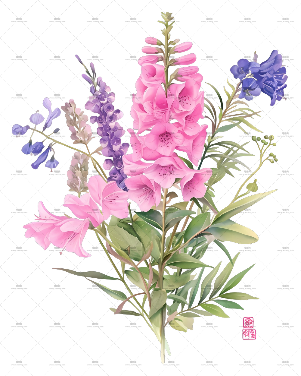 野花束 – 美丽花卉束PNG免抠图预览图